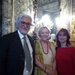 Con Soledad Puértolas y Antonio García Teijeiro, Palacio Real, 2018