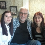 Con Antonio García Teijeiro y Ledicia Costas, 2017